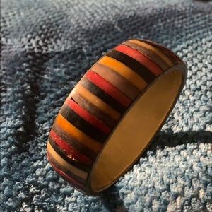 Striped Bangle Perfect for Summer Into Fall